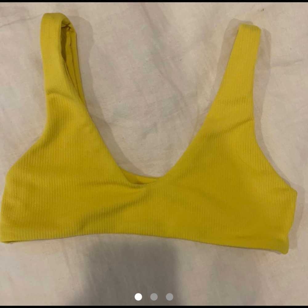 yellow bikini top
